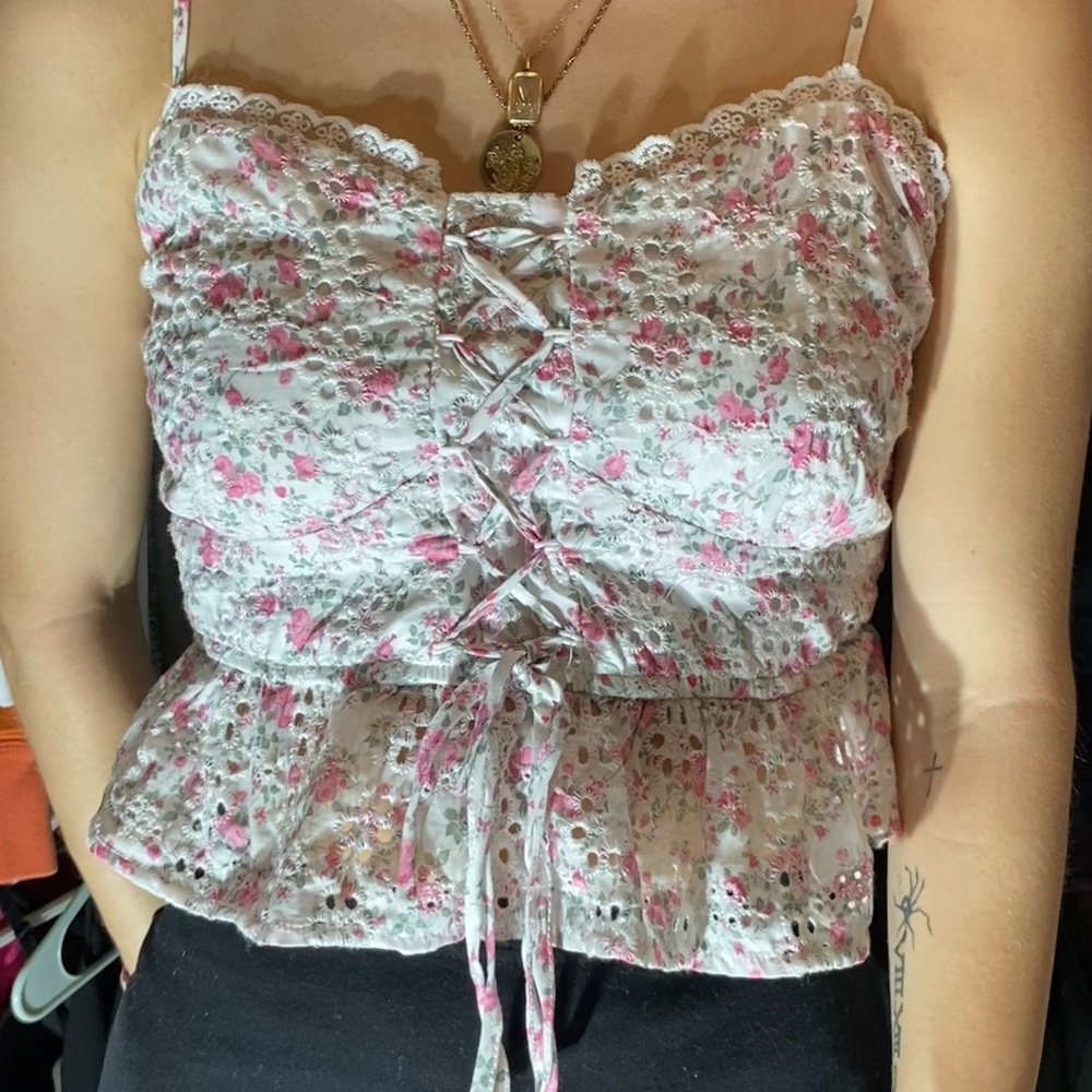 Lace Cropped Tank